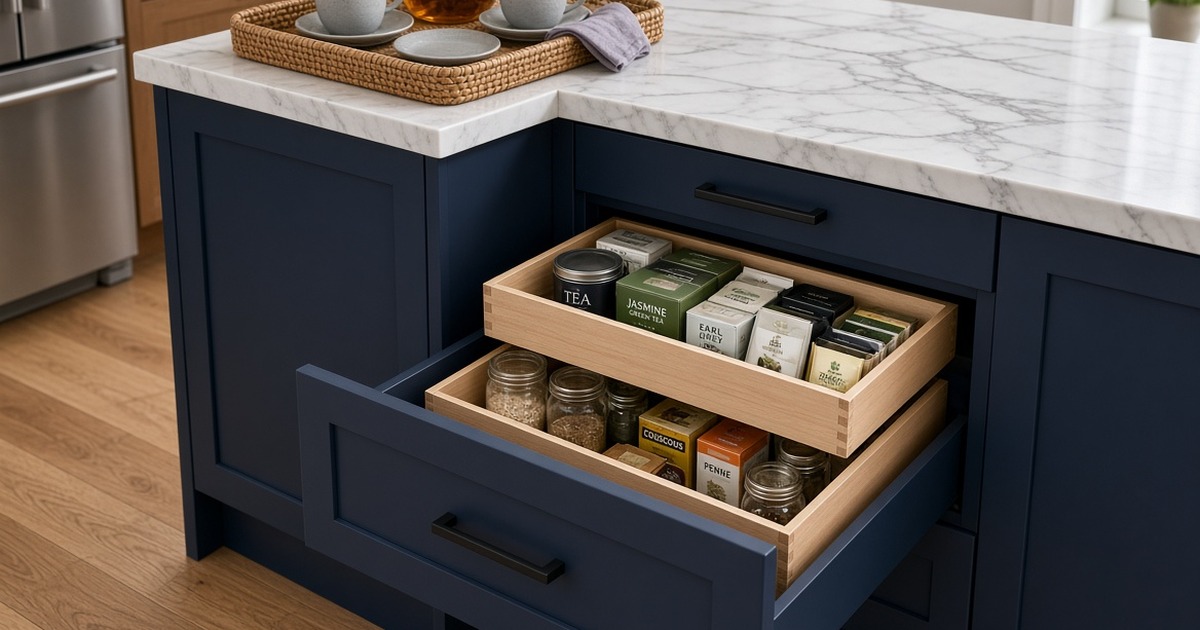 Hidden Drawers in Custom Cabinetry: A Practical Primer